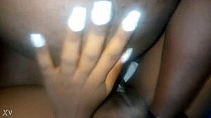 banging this amateur african slut's pussy in homemade group scene.