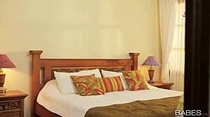 Babes Julia Roca in Secret Getaway with Strapon and Handjob Domination