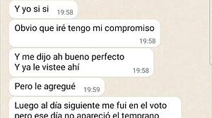 My girlfriend shares her experiences with me after I leave her, third installment