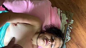 Milf Masturbates As Amateur Cums On Her Face