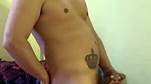 Andrus masturbates in his girlfriend's room