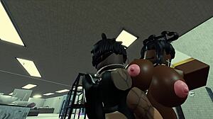 Roblox Screwing a Sexy Black Nun in Wild Action