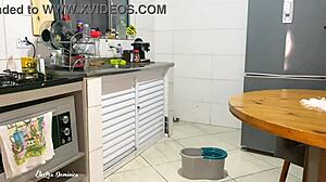 Maid's Shorts Drive Me Crazy For Her Ass!