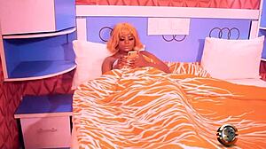 Big booty girl enjoys sucking a monster cock