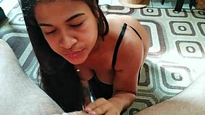 Amateur Couple Shares Intense Blowjob Pov