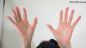 wet female hands in asian japanese fetish