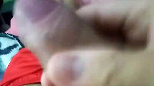 A Sensual Handjob In Bed Leading To Intense Masturbation