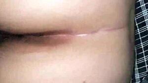 Steamy video of a Latina babe getting warmed up with a big butt plug