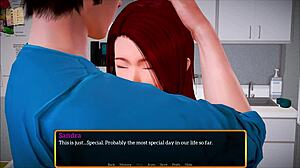 Erotic visual novel game walkthrough with new family scenarios
