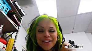 Tattooed Big Tit Milf Suspect Fucked Hard In Office