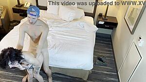 Petite girl with tattoos gets fucked doggystyle