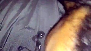 Hood thot receives sloppy facial with cum in mouth.