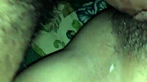 Monster Cock Cums on Big Ass Pussy Lips