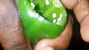 Plantain vs pepper makes me wet and cum!