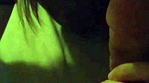 Haley Anthony gives a rough and intense blowjob