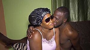 Ebony Babe Shows Off Ass