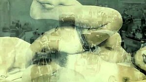 black on black vintage retro scene