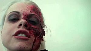Holy Hell, Sexy Zombie Blonde Teases Her Wet Gash!