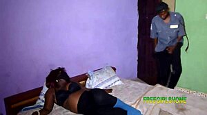 Husband catches wife with security guard.