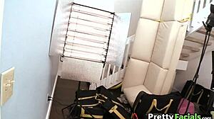 i gave candace cage facial