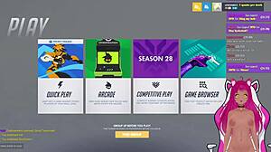 Vtuber Lewdneko Plays Overwatch and Gets Spanked Hard in Part 1!