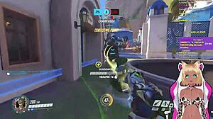 Vtuber Lewdneko Plays Overwatch and Gets Spanked Hard in Part 1!