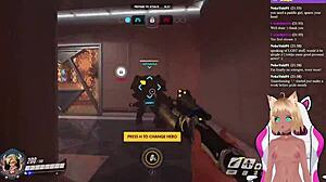 Vtuber Lewdneko Plays Overwatch and Gets Spanked Hard in Part 1!