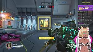 Vtuber Lewdneko Plays Overwatch and Gets Spanked Hard in Part 1!