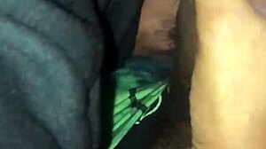 Wild threesome with freaky sex in a public hallway