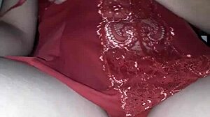 Amateur lesbians strip lingerie for intense oral action