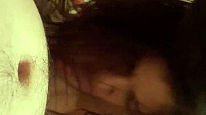 She feels the monster cock in her mouth. Giving a beautiful blowjob makes her heart race.