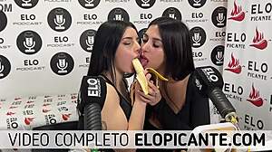 Mielcita and Almendra indulge in creamy banana snack