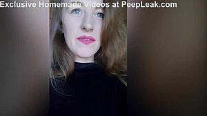 amateur hottie says, 'i love masturbating'