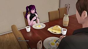 Intense Hentai Game Handjob Action