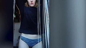 amateur hottie says, 'i love masturbating'