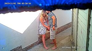 amateur blonde bent over in mcdonald's delivery area cctv footage