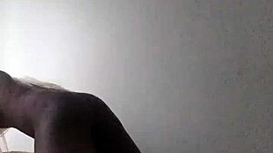 latino sucks black shemale's big cock deepthroat in ass