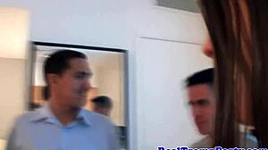 Real cumswallower in orgy, 'swallow it all!'