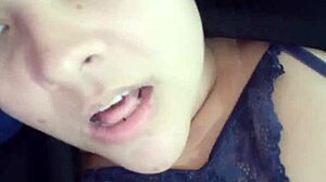 Prostitute shows wet pussy close-up