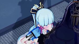 カミサト・アヤカがディルックにディープスロートしてから激しく突かれる - ゲンシン ヘンタイ