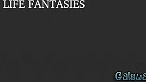 Aiden Ashley leert Coco Lovelock intense lesbische trucs