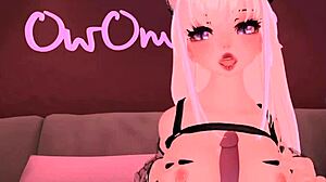 Horny vtuber går amok med dildo i vrchat erp-økt
