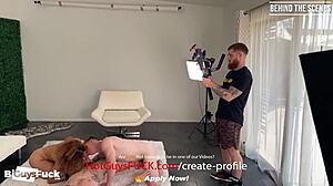 Achter de schermen met Jeremy en Kane die Rachel wilde moves leren