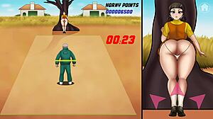 Kiihottunut Squid Cosplay kovan anaalin kanssa