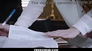 Genç 18+ Çalışanımı ve Milf'i Ofis'te Kullanmaya Direnemiyorum