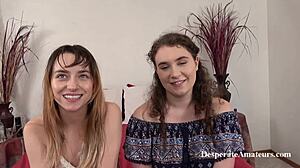 Casting desperate MILFer med store titter i hete tittfuck-scener