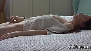 Wow, watch this alluring kitten finger her spread vagina to orgasm!