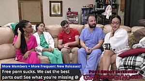 Sestra Channy Crossfire prehľadáva Ariu Nicole v nemocnici. Ukazuje sa, vinná až do dokázania neviny na GirlsGoneGynoCom!