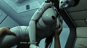 这个丰满的AI性爱机器人用弹跳的奶子承受大鸡巴肛交！