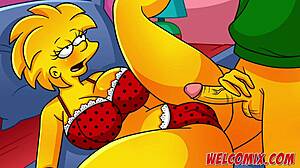 Simpsons Simptoons Pornで恩返しに妻交換